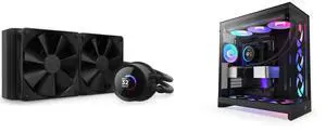 CPU Cooler Computer Case Combo -  NZXT RL-KN240-B1 Bundle with  NZXT CM-H92FB-P1