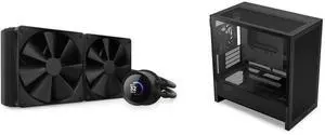 CPU Cooler Computer Case Combo -  NZXT RL-KN280-B1 Bundle with  NZXT CC-H31FB-01