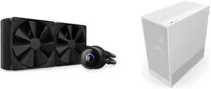 CPU Cooler Computer Case Combo -  NZXT RL-KN280-B1 Bundle with  NZXT CC-H52FW-R1