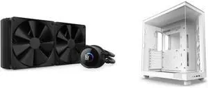 CPU Cooler Computer Case Combo -  NZXT RL-KN280-B1 Bundle with  NZXT CC-H61FW-01