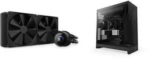 CPU Cooler Computer Case Combo -  NZXT RL-KN280-B1 Bundle with  NZXT CM-H92FB-01