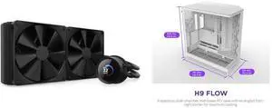 CPU Cooler Computer Case Combo -  NZXT RL-KN280-B1 Bundle with  NZXT CM-H92FW-01