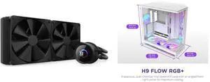 CPU Cooler Computer Case Combo -  NZXT RL-KN280-B1 Bundle with  NZXT CM-H92FW-P1