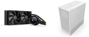 CPU Cooler Computer Case Combo -  NZXT RL-KN240-B2 Bundle with  NZXT CC-H52FW-01