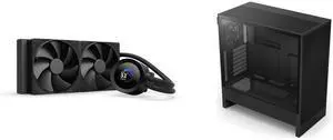 CPU Cooler Computer Case Combo -  NZXT RL-KN240-B2 Bundle with  NZXT CC-H52FB-01