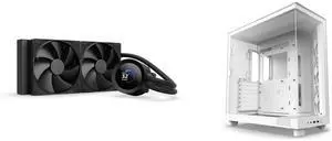 CPU Cooler Computer Case Combo -  NZXT RL-KN240-B2 Bundle with  NZXT CC-H61FW-01