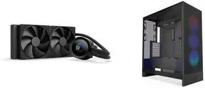 CPU Cooler Computer Case Combo -  NZXT RL-KN240-B2 Bundle with  NZXT CM-H72FB-R1