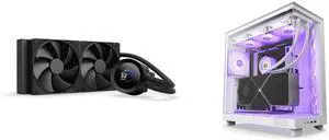 CPU Cooler Computer Case Combo -  NZXT RL-KN240-B2 Bundle with  NZXT CC-H61FW-R1