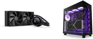 CPU Cooler Computer Case Combo -  NZXT RL-KN240-B2 Bundle with  NZXT CC-H61FB-R1