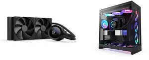 CPU Cooler Computer Case Combo -  NZXT RL-KN240-B2 Bundle with  NZXT CM-H92FB-R1