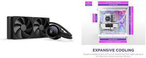 CPU Cooler Computer Case Combo -  NZXT RL-KN240-B2 Bundle with  NZXT CM-H92FW-R1