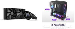 CPU Cooler Computer Case Combo -  NZXT RL-KN240-B2 Bundle with  NZXT CM-H92FB-P1