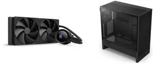 CPU Cooler Computer Case Combo -  NZXT RL-KN280-B2 Bundle with  NZXT CC-H52FB-01