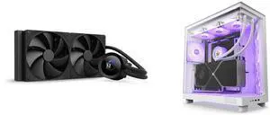 CPU Cooler Computer Case Combo -  NZXT RL-KN280-B2 Bundle with  NZXT CC-H61FW-R1