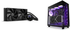CPU Cooler Computer Case Combo -  NZXT RL-KN280-B2 Bundle with  NZXT CC-H61FB-R1