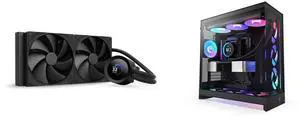CPU Cooler Computer Case Combo -  NZXT RL-KN280-B2 Bundle with  NZXT CM-H92FB-R1