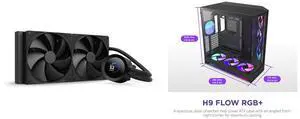 CPU Cooler Computer Case Combo -  NZXT RL-KN280-B2 Bundle with  NZXT CM-H92FB-P1