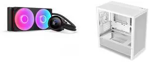 CPU Cooler Computer Case Combo -  NZXT RL-KR240-B2 Bundle with  NZXT CC-H31FW-01