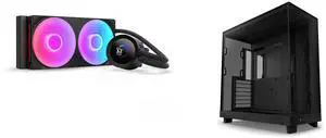 CPU Cooler Computer Case Combo -  NZXT RL-KR240-B2 Bundle with  NZXT CC-H61FB-01