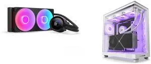CPU Cooler Computer Case Combo -  NZXT RL-KR240-B2 Bundle with  NZXT CC-H61FW-R1