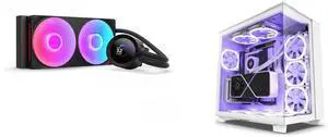 CPU Cooler Computer Case Combo -  NZXT RL-KR240-B2 Bundle with  NZXT CM-H91EW-01