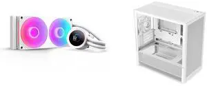 CPU Cooler Computer Case Combo -  NZXT RL-KR240-W2 Bundle with  NZXT CC-H31FW-01