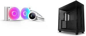 CPU Cooler Computer Case Combo -  NZXT RL-KR240-W2 Bundle with  NZXT CC-H61FB-01