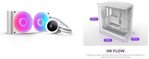 CPU Cooler Computer Case Combo -  NZXT RL-KR240-W2 Bundle with  NZXT CM-H92FW-01