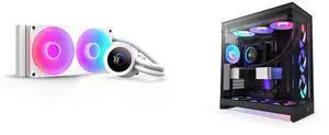 CPU Cooler Computer Case Combo -  NZXT RL-KR240-W2 Bundle with  NZXT CM-H92FB-P1