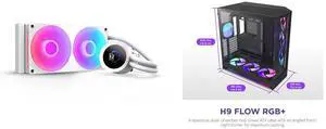 CPU Cooler Computer Case Combo -  NZXT RL-KR240-W2 Bundle with  NZXT CM-H92FB-P1