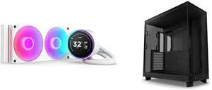 CPU Cooler Computer Case Combo -  NZXT RL-KR24E-W2 Bundle with  NZXT CC-H61FB-01