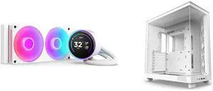 CPU Cooler Computer Case Combo -  NZXT RL-KR24E-W2 Bundle with  NZXT CC-H61FW-01