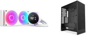 CPU Cooler Computer Case Combo -  NZXT RL-KR24E-W2 Bundle with  NZXT CM-H72FB-01