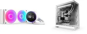 CPU Cooler Computer Case Combo -  NZXT RL-KR24E-W2 Bundle with  NZXT CM-H92FW-01