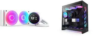 CPU Cooler Computer Case Combo -  NZXT RL-KR24E-W2 Bundle with  NZXT CM-H92FB-R1