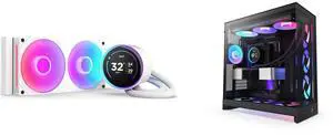 CPU Cooler Computer Case Combo -  NZXT RL-KR24E-W2 Bundle with  NZXT CM-H92FB-P1