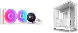 CPU Cooler Computer Case Combo -  NZXT RL-KR28E-W2 Bundle with  NZXT CC-H61FW-01