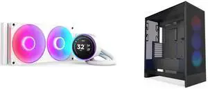 CPU Cooler Computer Case Combo - NZXT RL-KR28E-W2 Bundle with NZXT CM-H72FB-R1 CPU Cooler Computer Case Combo - NZXT RL-KR28E-W2 Bundle with NZXT CM-H72FB-R1