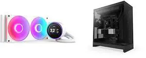 CPU Cooler Computer Case Combo -  NZXT RL-KR28E-W2 Bundle with  NZXT CM-H92FB-01