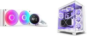 CPU Cooler Computer Case Combo -  NZXT RL-KR28E-W2 Bundle with  NZXT CM-H91EW-01