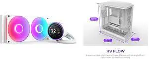 CPU Cooler Computer Case Combo -  NZXT RL-KR28E-W2 Bundle with  NZXT CM-H92FW-01