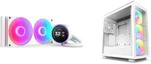 CPU Cooler Computer Case Combo -  NZXT RL-KR28E-W2 Bundle with  NZXT CM-H71EW-02