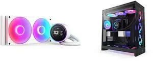 CPU Cooler Computer Case Combo -  NZXT RL-KR28E-W2 Bundle with  NZXT CM-H92FB-R1