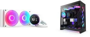 CPU Cooler Computer Case Combo -  NZXT RL-KR28E-W2 Bundle with  NZXT CM-H92FB-P1