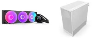 CPU Cooler Computer Case Combo -  NZXT RL-KR360-B2 Bundle with  NZXT CC-H52FW-01