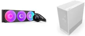 CPU Cooler Computer Case Combo -  NZXT RL-KR360-B2 Bundle with  NZXT CC-H52FW-R1