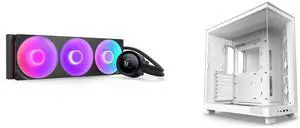 CPU Cooler Computer Case Combo -  NZXT RL-KR360-B2 Bundle with  NZXT CC-H61FW-01