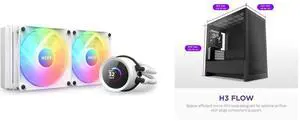 CPU Cooler Computer Case Combo -  NZXT RL-KR240-W1 Bundle with  NZXT CC-H31FB-01