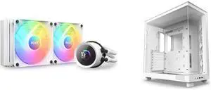 CPU Cooler Computer Case Combo -  NZXT RL-KR240-W1 Bundle with  NZXT CC-H61FW-01