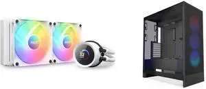 CPU Cooler Computer Case Combo -  NZXT RL-KR240-W1 Bundle with  NZXT CM-H72FB-R1